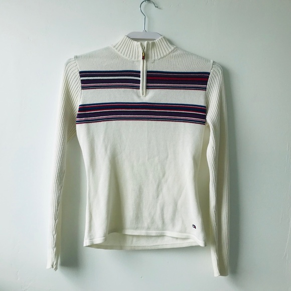 Tommy Hilfiger Sweaters - Tommy Jeans Cotton Pullover Sweater White Size M